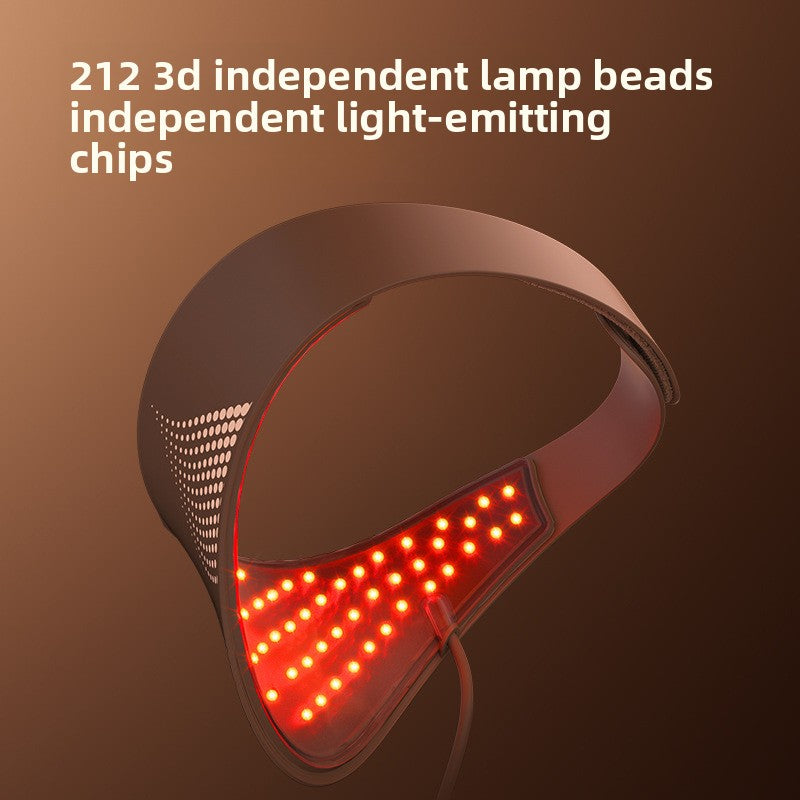 Zenith GlowPulse LED Light Therapy Face Mask with Neck Attachment