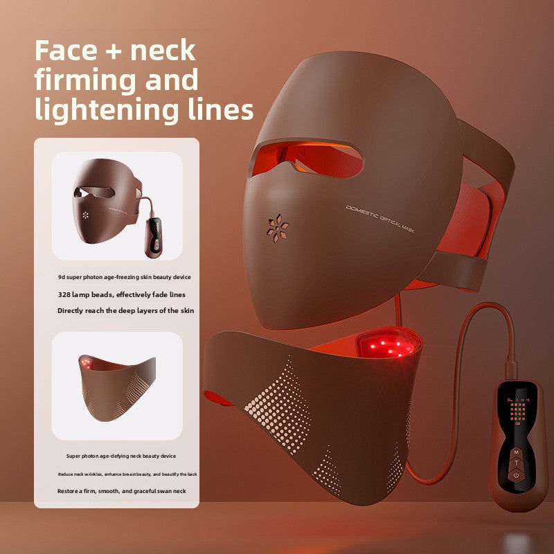 Zenith GlowPulse LED Light Therapy Face Mask with Neck Attachment